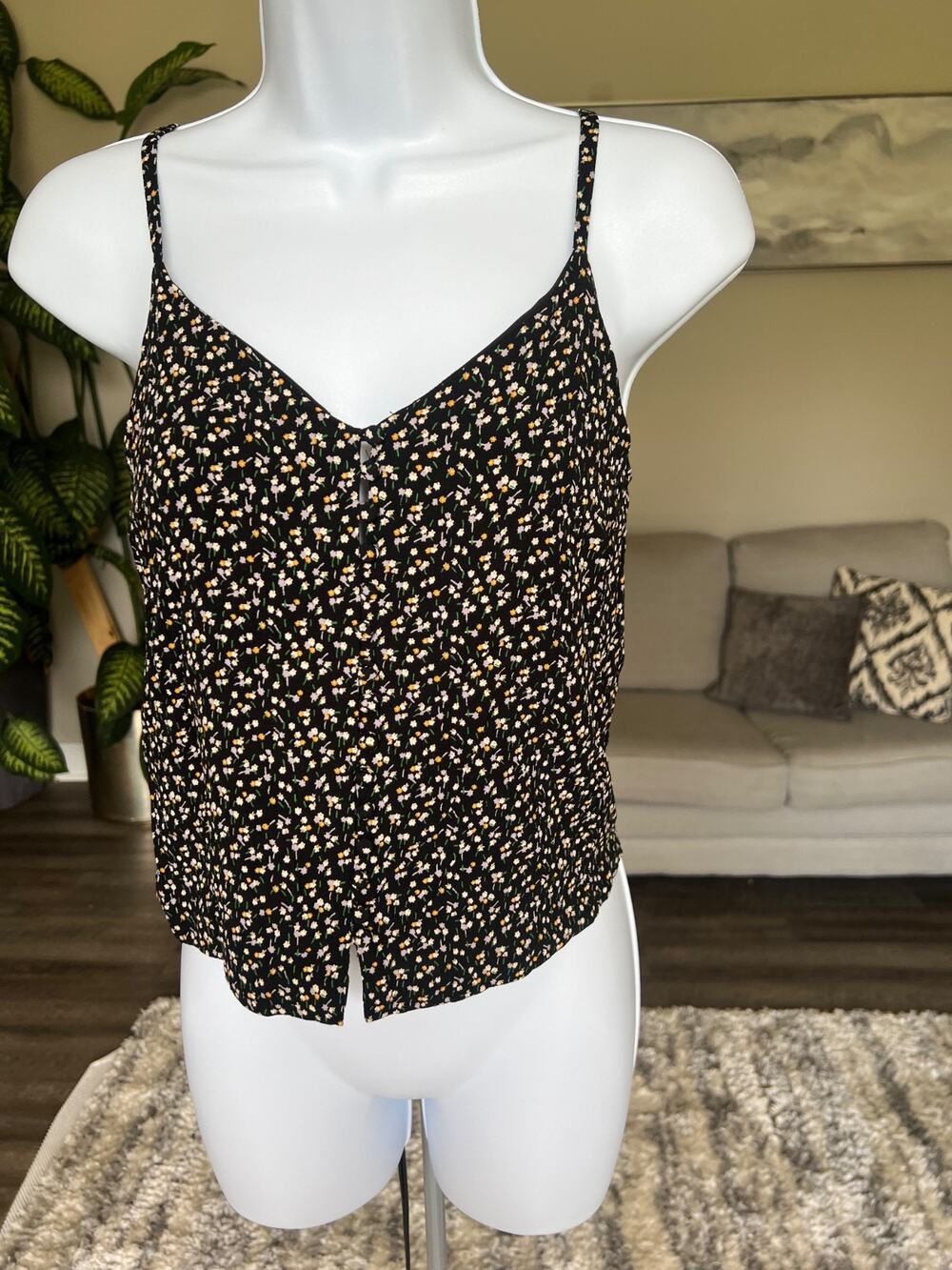 Madewell Playground Poise Cami Dainty Floral‎ Top Size 00 #781